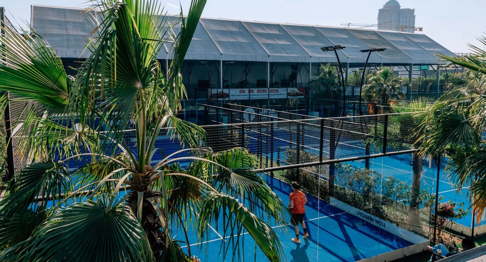 Outdoor padel courts in the United Arab Emirates
